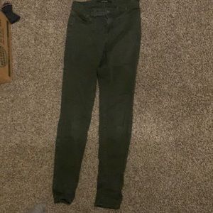 Dark green jeans